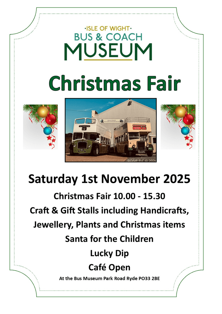 Christmas Fair 2025 - Saturday 1st November